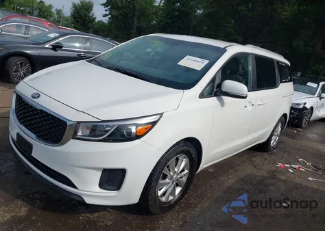 2016 Kia Sedona Lx z USA, uszkodzony, nr VIN KNDMB5C11G6160148